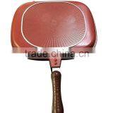 Aluminum Die-casting Multifunctional Double Sides Frying Pan thumbnail-1