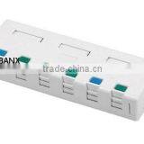 6 Ports Empty With Shutter Surface Mount Box
