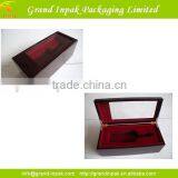 Luxury Wooden Wine Gift Packaging Box With Window thumbnail-1