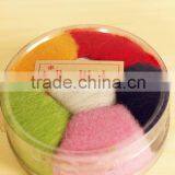 Dyed 100% Merino Raw Wool for Wet and Dry Felting