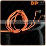 Wholesale China 3.5mm Audio Jack Free Sample Metal Flashing Light Earbuds EL Light Ear Piece Earphones thumbnail-1