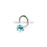 Body Piercing Jewelry Crystal Nose Ring With Gem