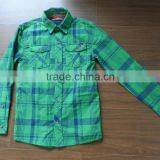 Custom Kids Boys Stylish Outdoor Outwear Brushed Cotton Plaid Long Shirt thumbnail-2