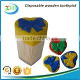Harbin Toothpick Supplier Bamboo / Wooden Toothpicks Packed in Colorful Plastic Toothpick Bottle thumbnail-1