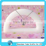 Rotating Plexiglass Desktop Jewelry Display Acrylic Display Stands for Jewerly Necklace thumbnail-1