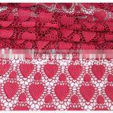 New Arrival 50/52'' Red Water Soluble Nigerian Lace Fabric for Dress thumbnail-2