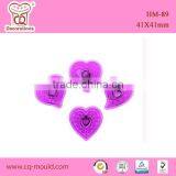PC Heart Shape Fondant Decorating Cake Cutter