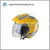 DOT Open Face Helmet With Colorful Design YELLOW COLOR thumbnail-1