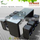 TG15-0207 Outdoor 9 Pieces Synthetic Wicker Bar Furniture Set thumbnail-1