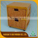 Customized 2 Drawer Storage Cabinet Wood thumbnail-6