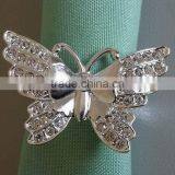 Diamante Butterfly Zinc Alloy Napkin Ring thumbnail-2