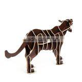Puzzle Wood Craft Leopard Table Book Shelves Creative Animal Furniture thumbnail-4
