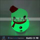 Christmas Gift Mini Portable Snowman Shape Bluetooth Speaker With LED Light thumbnail-3