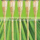 Flickering Bamboo Solar Garden Tiki LED Torch Light - Height 91cm thumbnail-2