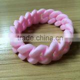 Personalized Compilation Hemp Flowers Shaped Silicone Bracelet thumbnail-2