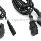 USA 3-Prong AC Power Cord 3Pin Adapter Cable Black New 1.5M for Stage Lights thumbnail-1