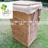 Wicker Laundry Basket With Hamper Square Storage Basket thumbnail-1