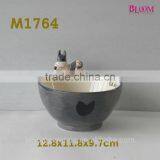 Simple Bloom Oversized Ceramic Donkey Bowl thumbnail-1