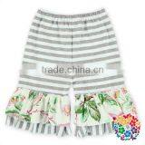 New Top 100 Little Model Girl Shorts Newborn Baby Clothes Children Wear Stripe Icing Shorts Ruffle Shorts thumbnail-5