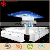 Wooden Mobile Phone Display Cabinet for Retail Shop With Lights