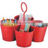 Set 4pcs of Bucket Pen Holder Container for Pen thumbnail-1