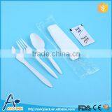 High Quality Aviopack White PP Plastic Airline Multi Cutlery Set thumbnail-1