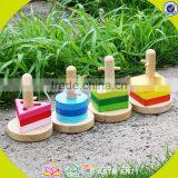 Wholesale Toddler Funny Wooden Stacking Triangle Blocks Toy Colorful Stacking Triangle Blocks Game W13E002 thumbnail-6