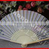 Customized Fabric Folding Fan Made of Nature Bamboo thumbnail-3