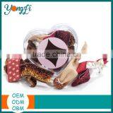 Gril Band Gift Fillable Transparent Heart Shaped Plastic Box thumbnail-4