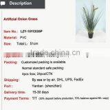 Decorative Artificial Flocking Grass Onion Grass Artificial Grass in Pot for Home and Office thumbnail-2