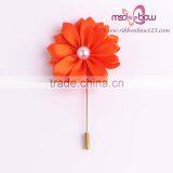 Eye-catching Artificial Flower Satin Brooch for Garment Decoration thumbnail-2