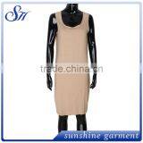 OEM Custom Milky Fabric Sleeveless Printing Women Dress thumbnail-2