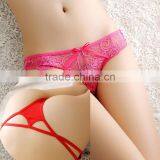 Stock Women Underwear Lace Overlap Bandage Sey Panties Thongs G-Strings Female Seamless Button Lingerie Floral Print G Strings thumbnail-1