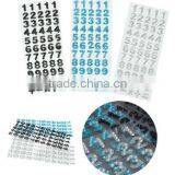 Customized Self-adhesive Acrylic Rhinestones Sticker Number Tape Scrapbooking Craft Decorative Sticker thumbnail-6