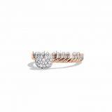 CZ Studded Rose Gold Plated Fancy Ring thumbnail-1
