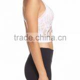 MGOO Hot Sale Sexy Ladies Slim Fit Crop Top Breathable Womens Sport Racer Back Tank Top thumbnail-4