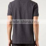 Plain Grey Cotton Pique Polo Shirt for Worker on Sale thumbnail-3