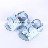 New Design Fringed Genuine Leather Baby Sandals, Baby Fringed Sandals thumbnail-5