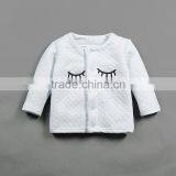 2017 Wholesale Baby Kids Girl Eyelash Coat Baby Tops o Neck Children Wear Out Clothes thumbnail-3