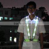 High Visible Elastic Exercise Led Reflective Flashing Safety Sporting Running Belt Vest thumbnail-3