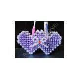 Acrylic Beaded Double Heart Pen Container Beads Handicraft thumbnail-2