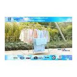 X-type Indoor Outdoor Retractable Clothes Drying Rack / Mobile Towel Hanging Racks