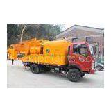 300L Oil Tank Cement Pumping Machine , Truck Mounted Concrete Pump With Batcher