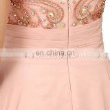 Unique Beading Beading Spaghetti Strap Chiffon Zipper A Line Long Blush Evening Dresses AJ018 thumbnail-6