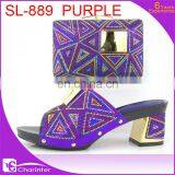 Italian Shoes and Matching Clutch Bag Ladies Shoes With Stones thumbnail-2
