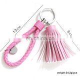 Marvel Custom Colorful Blank Pu Leather Tassel Key Chain Metal Ring Holder Keychain With Logo thumbnail-5