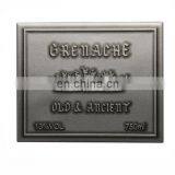 Tin Adhesive Wine Label Red Wine Bottle Metal Sticker Label thumbnail-4