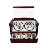 Custom Watch Shaker 4+5 Luxury Wooden Watch Winder For Home Use Or Collection Black Color thumbnail-4
