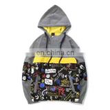 DiZNEW High Quality Custom Washed Casual Clothes Digital Printing Men Reflective Hoodie Jacket