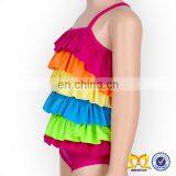 Baby Double Side One Piece Ruffle Swimsuit Kids Swimwear Beach Bathing Suit thumbnail-3